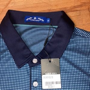 Ghilaro - 100% Silk Patterned Polo Shirt